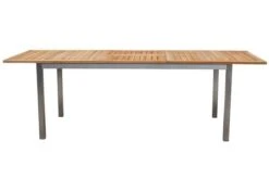 STERN Cardiff Esstischgruppe, Silber/taupe, Edelstahl/FSC-Teak, Tisch 180/240 X 100 Cm, 4 Stapel-, 2 Multipositionssessel -Kettler Verkaufsgeschäft 9 19688.jpg