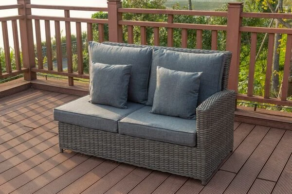 OUTFLEXX Dining Set, Grau, Polyrattan, 4tlg, 5-6 Personen, Inkl. Polster Und Kissen 9 OUTFLEXX Dining Set, Grau, Polyrattan, 4tlg, 5-6 Personen, Inkl. Polster Und Kissen – Bild 9