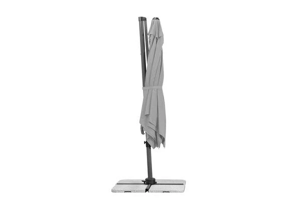 Schneider® SCHNEIDER Rhodos Eco Twist Ampelschirm, Grau, 270x270 Cm, Quadratisch 9 Schneider® SCHNEIDER Rhodos Eco Twist Ampelschirm, Grau, 270x270 Cm, Quadratisch – Bild 9